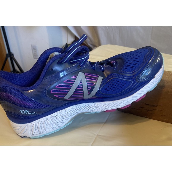 women's New Balance running shoes 860v7- Purple With Pink/Blue Accents- Size 9.5 - Picture 6 of 12